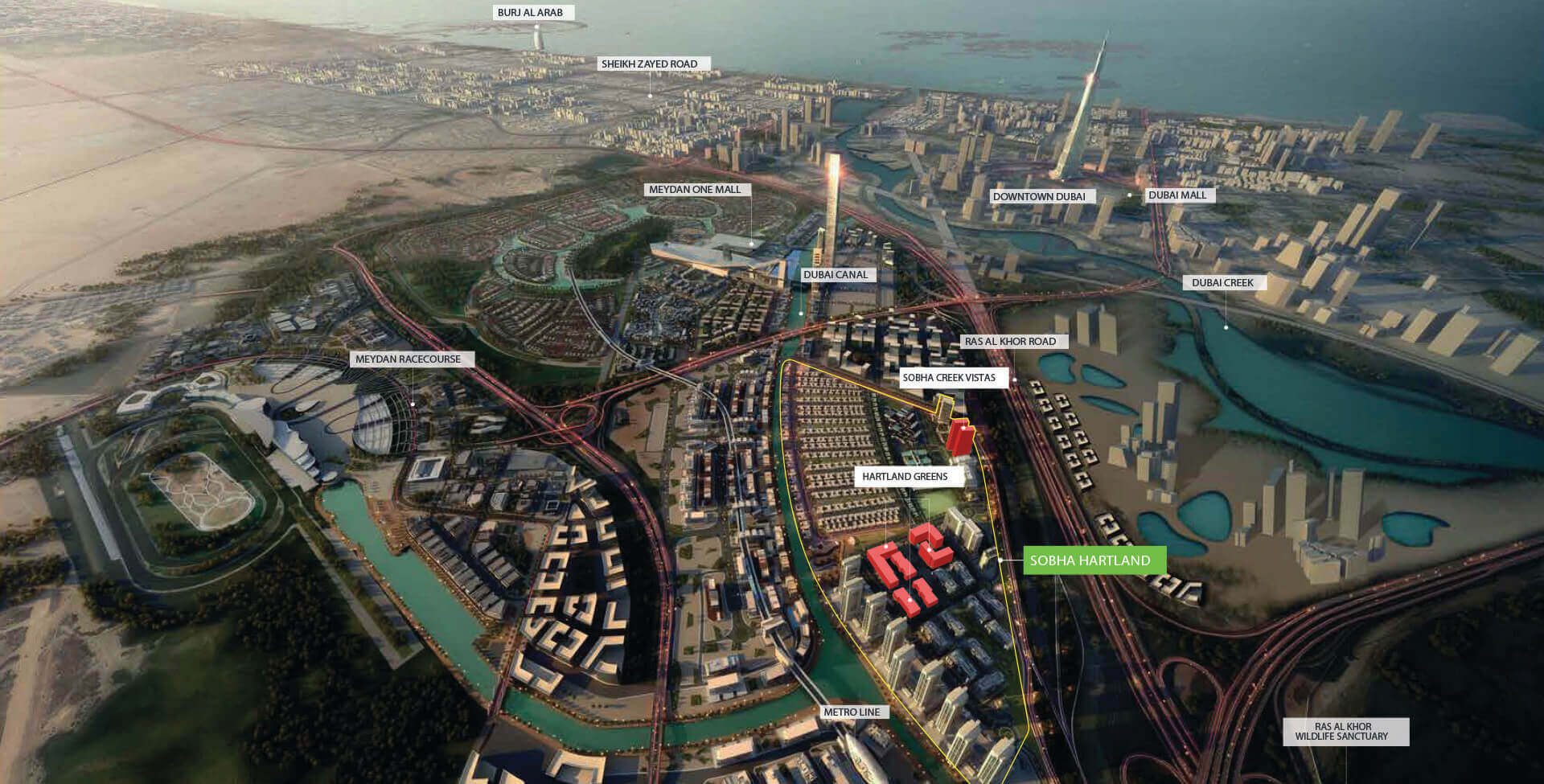 View of Mohammed Bin Rashid Al Maktoum City Mohammed Bin Rashid Al Maktoum City